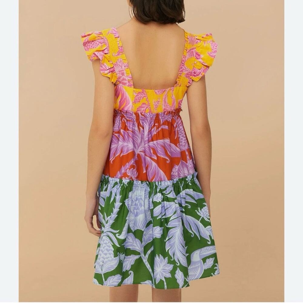 FARM Rio Tropical Spring Mix Mini Dress S - Picture 3 of 9